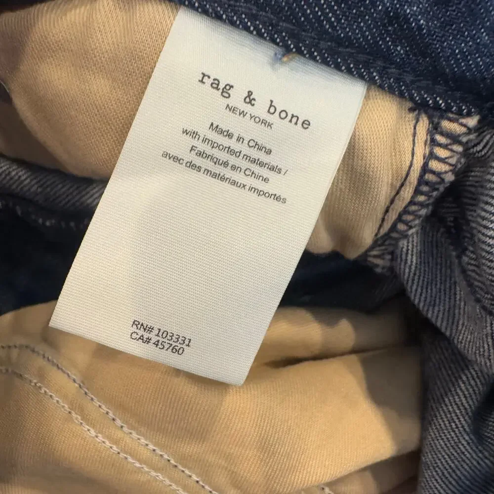 Rag & Bone Women's Featherweight Logan Jeans Wide Leg Randie Size 27 NWT - Picture 8 of 15